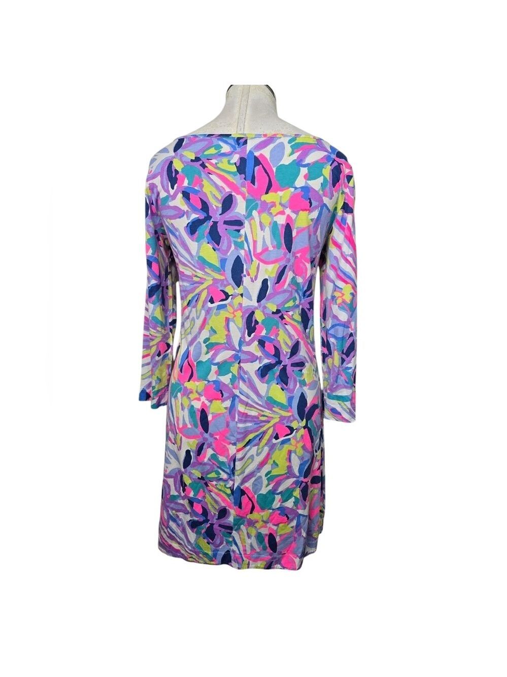Lilly Pulitzer Purple Pink Printed Marlowe Dress S - Picture 3 of 7